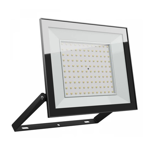 100W breedstraler - IP65, zwart, werklamp