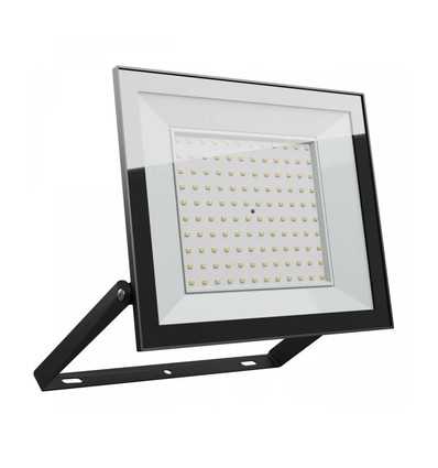 100W breedstraler - IP65, zwart, werklamp