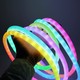 3m RGBIC Neon flex slang - USB, IP20, complete set, geweven touw, Bluetooth App, afstandsbediening
