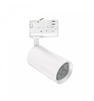 6W 3-fasen dimbare GU10 DimToWarm railspot - Wit, inclusief DimToWarm lamp