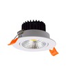 3W Ø8,5cm inbouwspot dimbaar - 12V/24V, zaaggat: Ø7,5 cm, afmetingen: Ø8,5 cm, witte rand