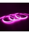 5m 9W/m Roze Dot-free COB-LED-strip - 24V DC, IP67, 240 LED/m, 5 jaar garantie