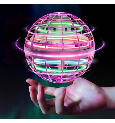 Hover Orb vliegende bal met RGB-licht - Ø8,5 cm, paars, perfect voor kinderen en kinderlijke zielen