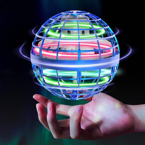 Hover Orb vliegende bal met RGB-licht - Ø9,5 cm, blauw, perfect voor kinderen en kinderlijke zielen