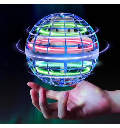 Hover Orb vliegende bal met RGB-licht - Ø9,5 cm, blauw, perfect voor kinderen en kinderlijke zielen