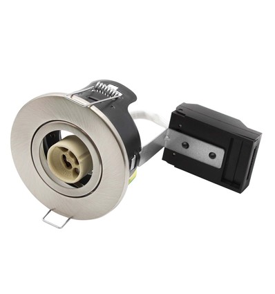 GU10 inbouwspot - Satijn nikkel, IP20