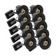 10 stuks GU10 inbouwspot - Zwart, IP20