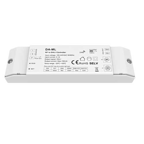 LEDlife rWave DALI-controller - Push-dim, ontlasting aan beide uiteinden