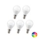 5 stuks RGBW LED Lamp - 4,8W, RF afstandsbediening, dimbaar, E14