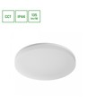 20/30/40W LED CCT plafondlamp - 3 lichtkleuren, Ø33cm, Hoogte: 5cm, IP44, witte rand