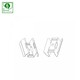Montagebeugel voor kantoorlamp - 2 stuks, Spectrum 60cm 120cm 150cm