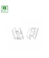 Montagebeugel voor LED panelen - 2 stuks