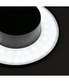 Dome 12W ronde LED wandlamp - IP65, CCT, zwart