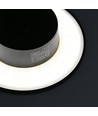 Dome 12W ronde LED wandlamp - IP65, CCT, zwart