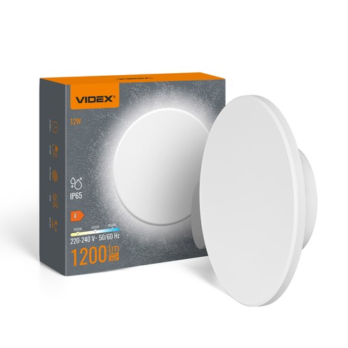 Dome 12W ronde LED wandlamp - IP65, CCT, wit