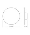 Dome 18W ronde LED wandlamp - IP65, CCT, wit
