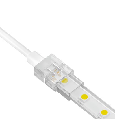 Waterdichte startconnector voor LED-strip - 10mm, eendelig kleur, IP68, 5V-24V