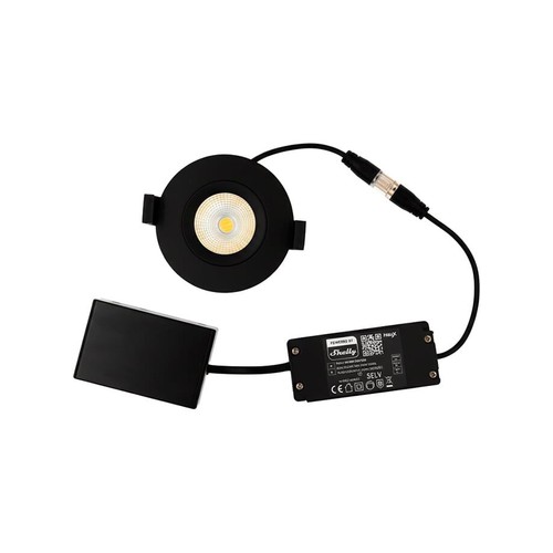 HiluX DS8 Tilt360 - Shelly Smart LED Inbouwspot, RA95, 2200-6500K, Zwart