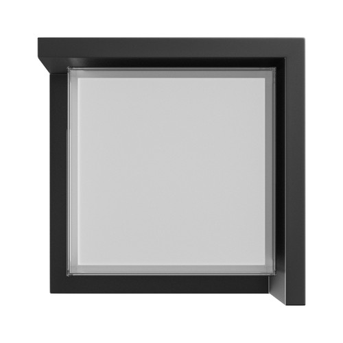 10W Verto Square Edge CCT wandlamp - 120lm/W, IP65, zwart, 3-CCT, 160x160mm