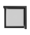 10W Verto Square Edge CCT wandlamp - 120lm/W, IP65, zwart, 3-CCT, 160x160mm