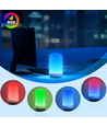 Oplaadbare RGB+CCT LED tafel-/nachtlamp - Bluetooth, Wit, touch dimbaar, IP20 binnen