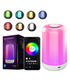 Oplaadbare RGB+CCT LED tafel-/nachtlamp - Bluetooth, Wit, touch dimbaar, IP20 binnen