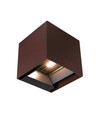 9W LED Wandlamp op zonne-energie - IP65, CCT, 3 lichtkleuren, PIR-sensor, corten behuizing