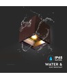 9W LED Wandlamp op zonne-energie - IP65, CCT, 3 lichtkleuren, PIR-sensor, corten behuizing