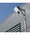 30W LED breedstraler met sensor - 120lm/W, IP65, PIR sensor, zwart, koud wit, buiten