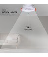 7W Ø8,8cm LED inbouwspot - Zaaggat: Ø6,8 cm, Afmetingen: Ø8,8 cm, CCT - 3 lichtkleuren