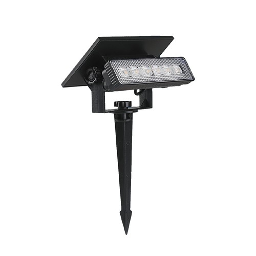 0,9W Solara Mini 2-in-1 tuinlamp - Zwart, IP65, warm wit, wandlamp en grondspies, zonne-energie