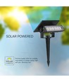 0,9W Solara Mini 2-in-1 tuinlamp - Zwart, IP65, warm wit, wandlamp en grondspies, zonne-energie