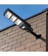 12W solcelle LED straatlamp - 1200lm, IP65, 6000K, zwart, incl. zonnepaneel en batterij