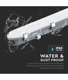 120cm 36W waterdicht LED armatuur met noodverlichting - IP65, 4320lm, 6500K, incl. batterij, 120cm lengte
