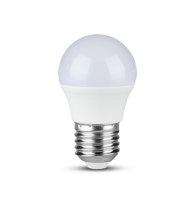 6,5W E27 LED lamp - G45, kunststof, 4000K, 230V