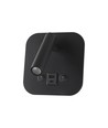 8W LED bed-wandlamp met USB-oplader - Zwart, 3000K, CREE chip, USB-A en USB-C