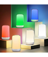 Oplaadbare RGB+CCT LED tafel-/nachtlamp - Wit, touch dimbaar, IP20 binnen