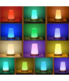 Oplaadbare RGBW LED tafel-/nachtlamp - Wit, touch dimbaar, IP20 binnen