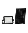 50W Solcelle LED breedstraler - 700lm, CCT 2000K-8000K, batterij-indicator, zwart, buiten