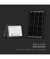 50W Solcelle LED breedstraler - 700lm, CCT 2000K-8000K, batterij-indicator, zwart, buiten