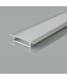 2000mm VT-71002 montageset - met diffuser voor LED-strip, ingebouwd, 40x10mm, zilver