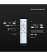 36W LED plafondlamp met afstandsbediening - Ø39cm, CCT 3-in-1, wit/zwarte rand, incl. lichtbron
