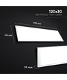 120x30 - 40W LED paneel, 110lm/W - 4000K, witte rand, inbouw/opbouw