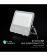 100W LED breedstraler - 135lm/W, Samsung LED chip, IP65, zwart, buiten