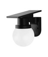 0,9W Solara wandlamp met zonnecel en afstandsbediening - CCT, IP54, zwart, bolvormig, buiten