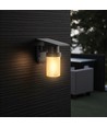 0,9W Solara LED wandlamp met zonnecel - IP54, zwart, 120lm, 3-in-1 CCT, incl. afstandsbediening
