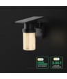 0,9W Solara LED wandlamp met zonnecel - IP54, zwart, 120lm, 3-in-1 CCT, incl. afstandsbediening