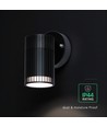 Buiten wandlamp zwart GU10 - één lichtrichting, schijnt omlaag
