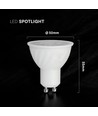 GU10 4,5W LED-lamp - Cree chip, wit kunststof