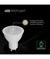 GU10 6W LED lamp - 38°, 445lm, Samsung LED chip, vervangt 60W